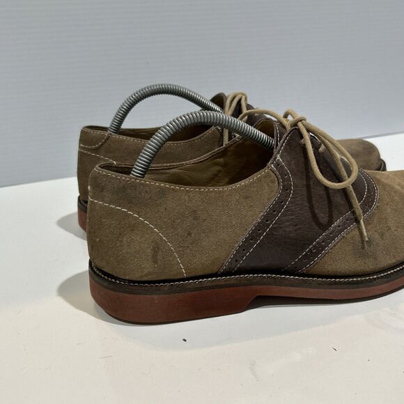 1901 Nordstrom Shoes Saddle Up Men 10.5 Leather Suede Oxford  M23109 Brown Tan main image 8